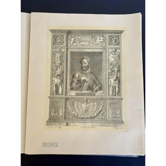 Other - Vintage 1972 Os Lusiadas Luis de Camoes Portfolio Engraving Prints‎ Set Lisbon